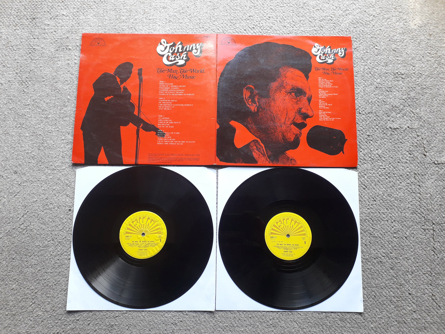 Johnny Cash-The Man, The World, His Music Dbl LP (SUN 6641008)