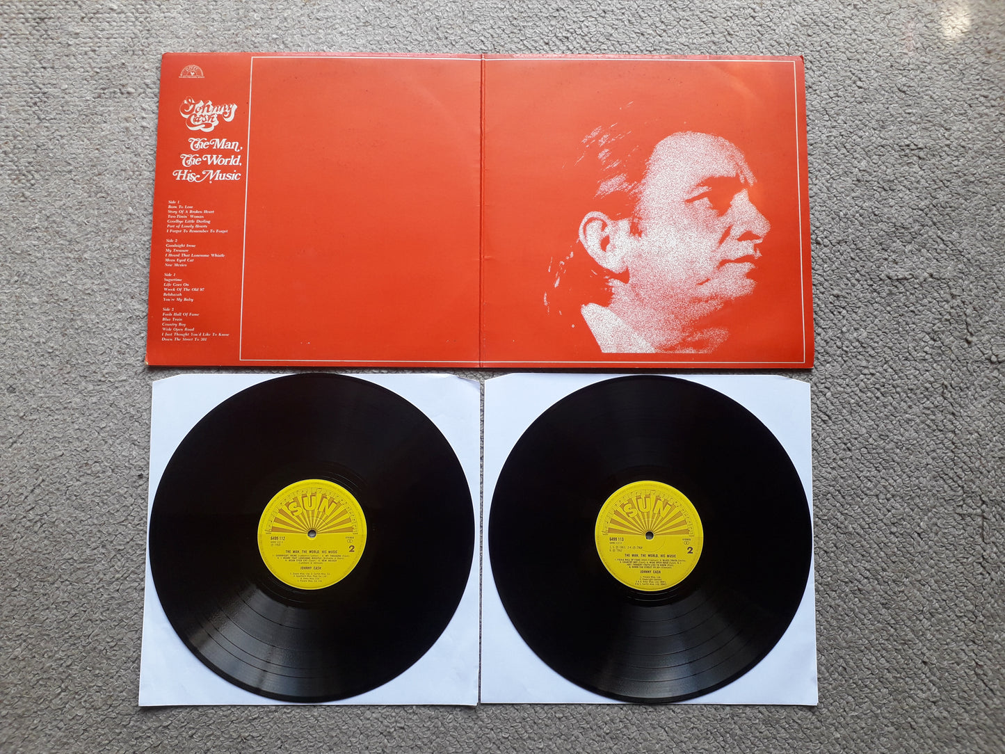 Johnny Cash-The Man, The World, His Music Dbl LP (SUN 6641008)