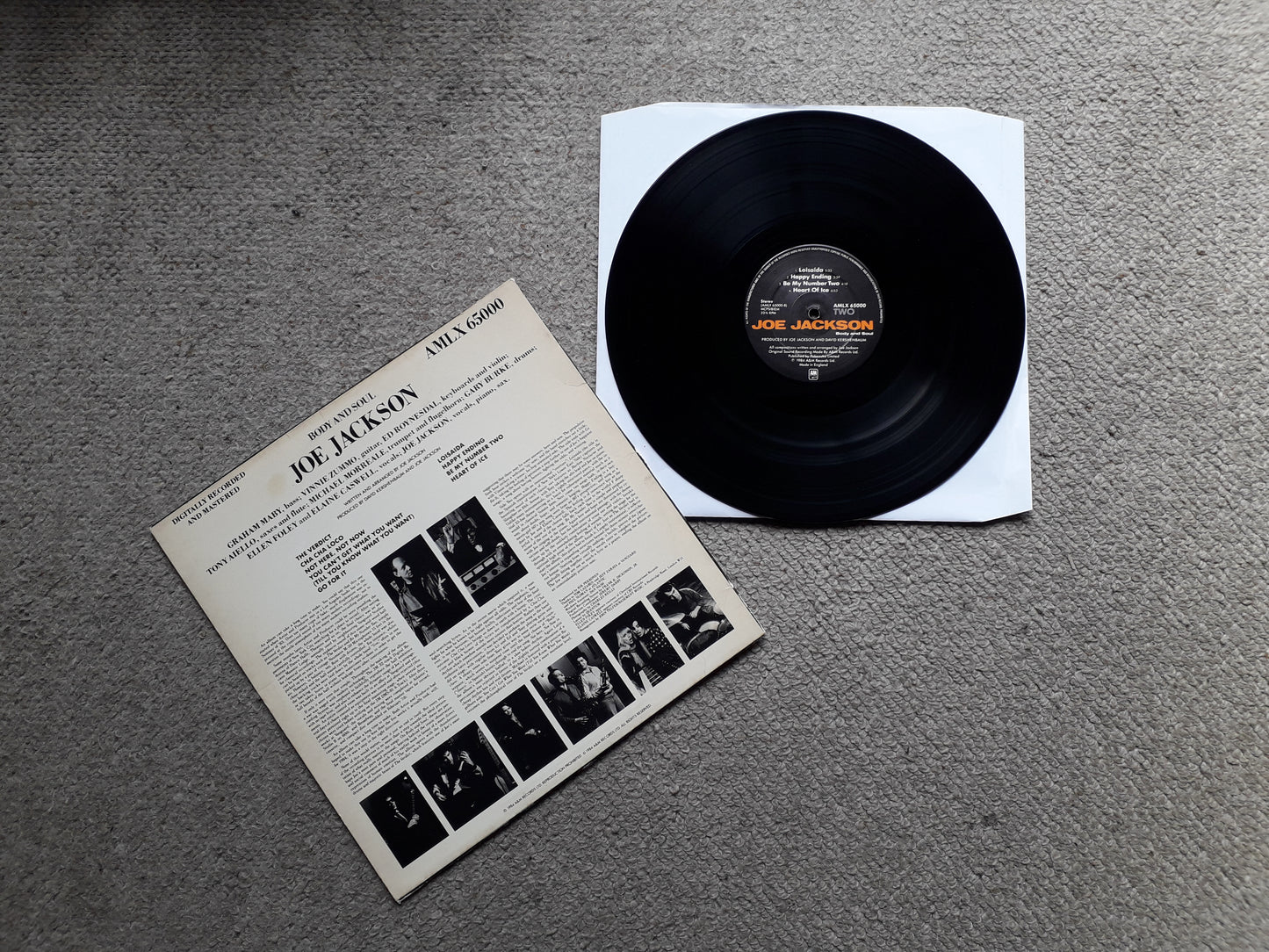 Joe Jackson-Body And Soul LP (AMLX 65000)