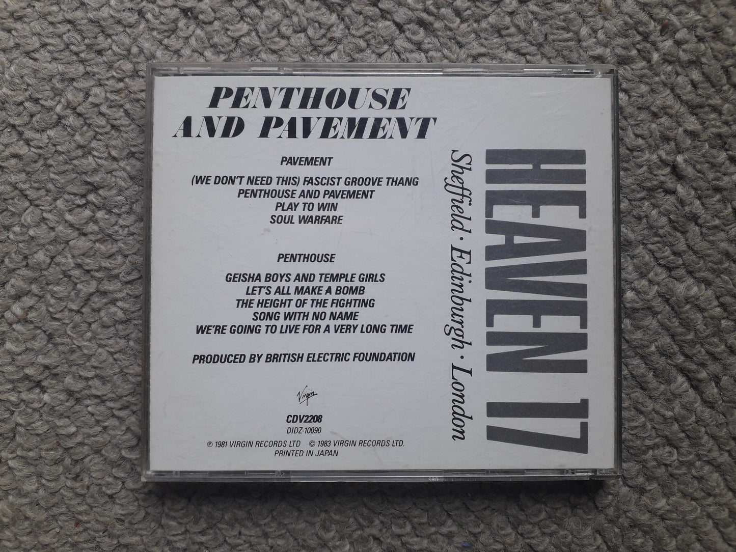 Heaven 17-Penthouse And Pavement CD (CDV2208)