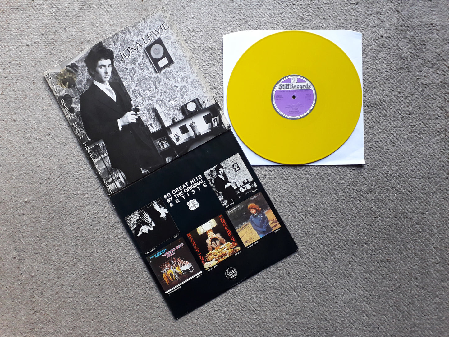 Jona Lewie-On The Other Hand There's A Fist LP (Yellow Vinyl SEEZ 8)