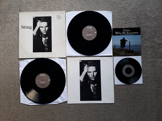 Sting-Nothing Like The Sun Dbl LP (AMA 6402) + We'll Be Together 7" (AM 410)