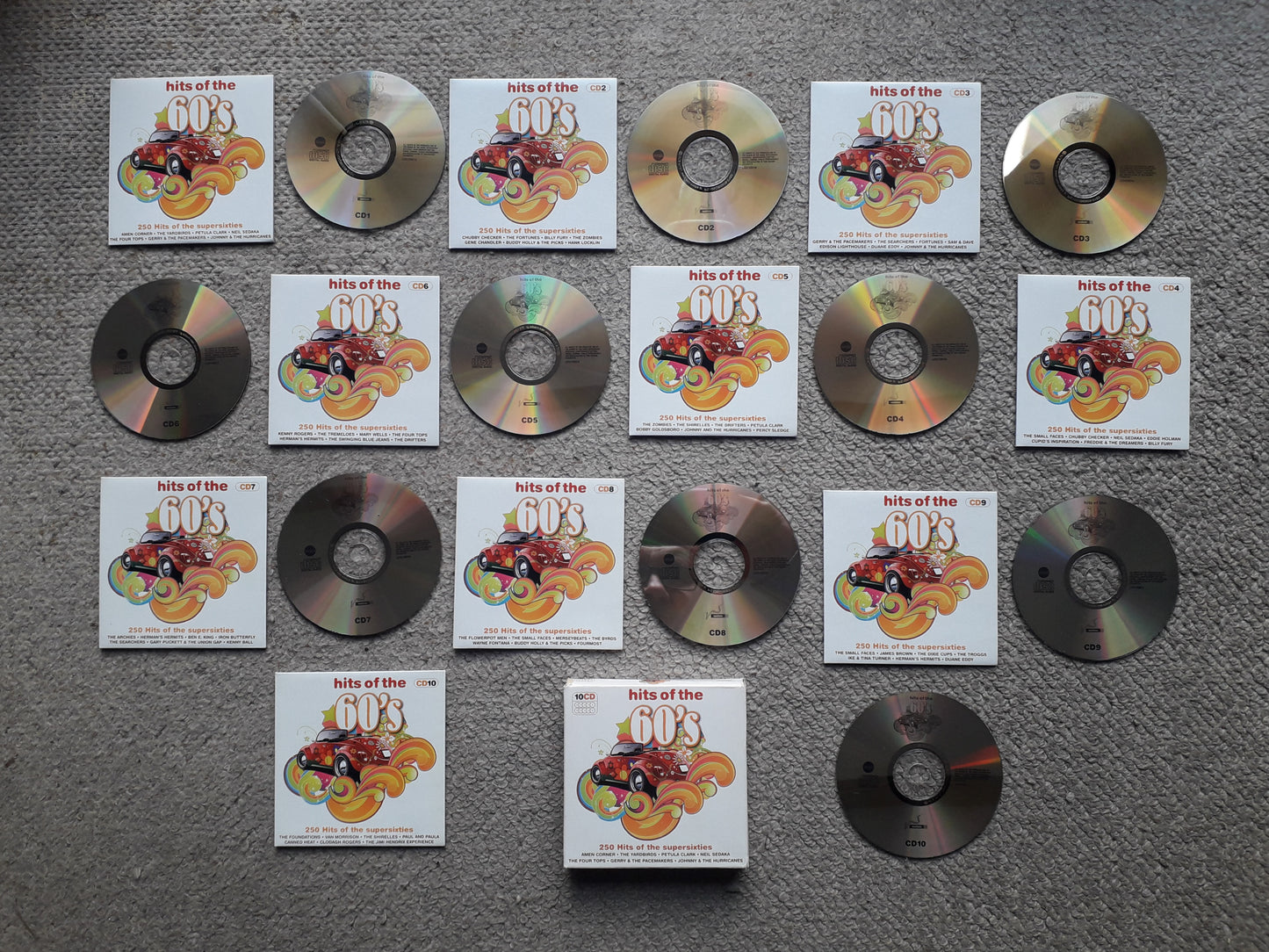 Hits Of The 60's 10CD Box Set (LATA10001)