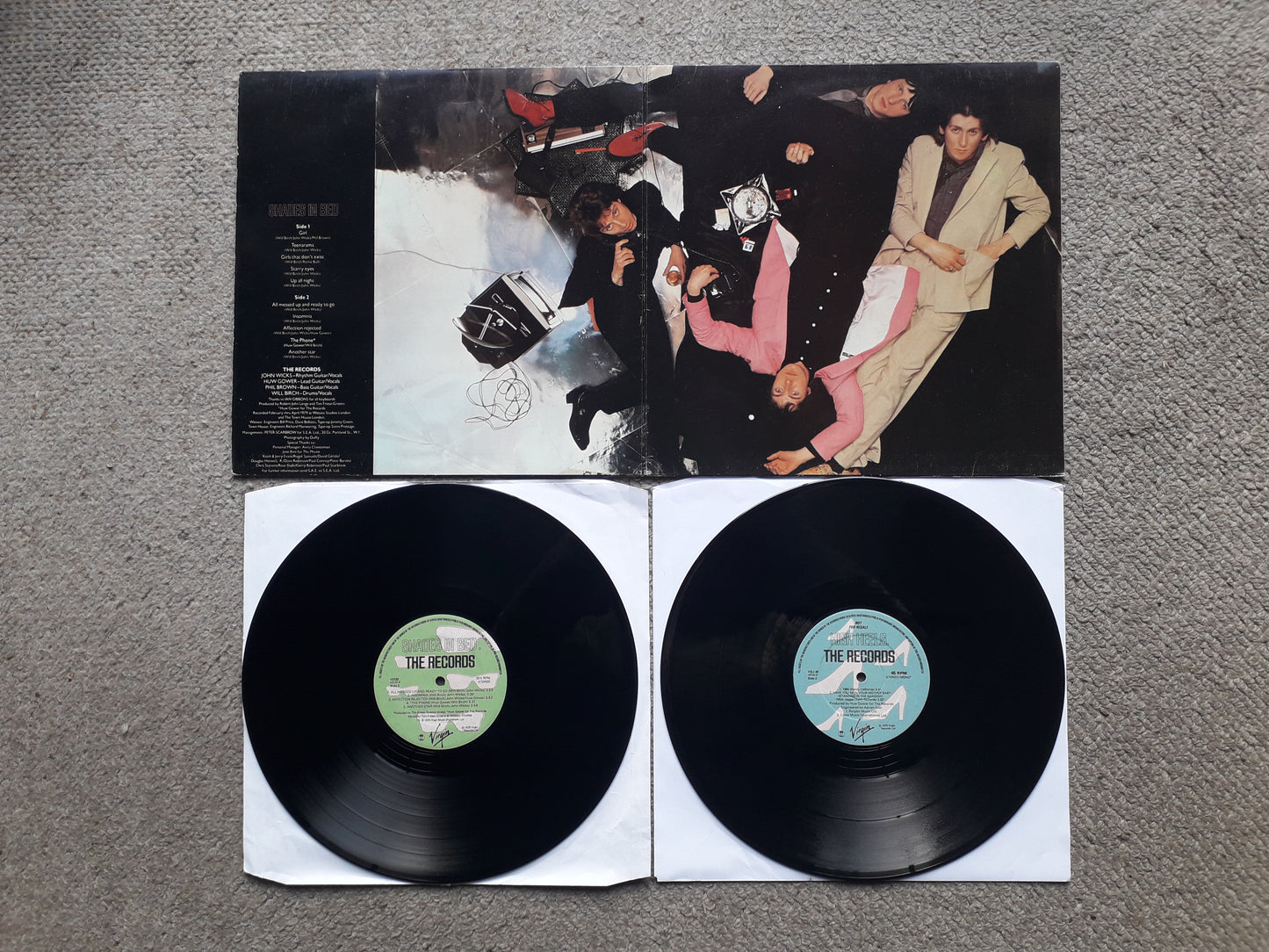 The Records-Shades In Bed LP + Limited 12" EP (V2122)