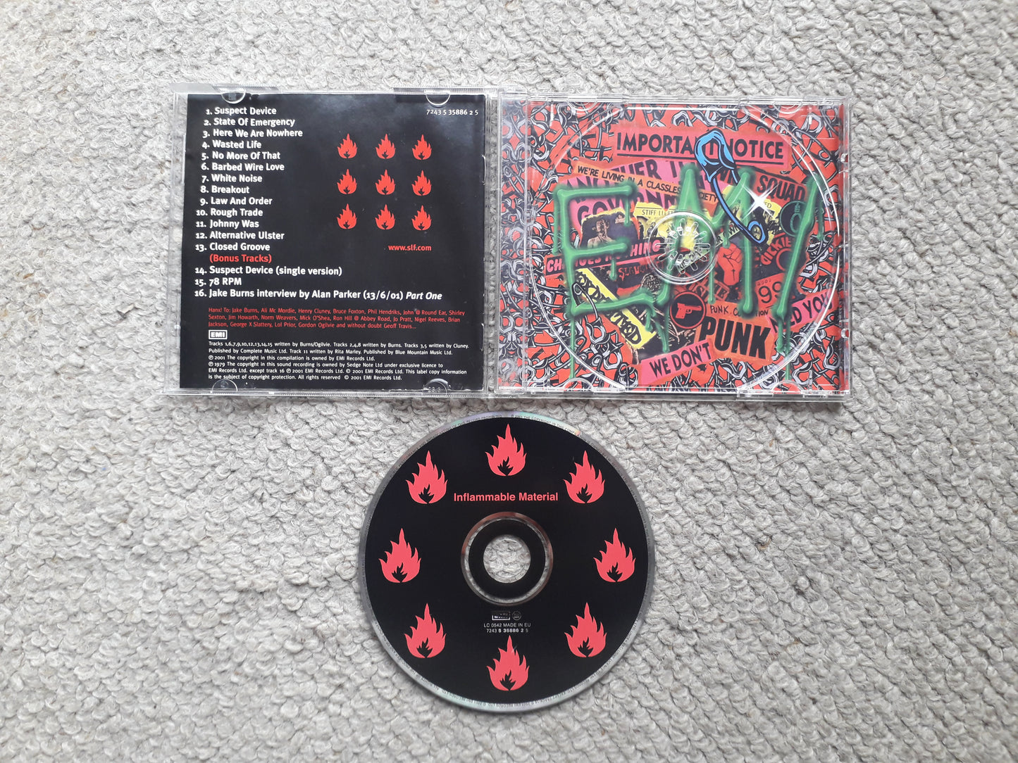 Stiff Little Fingers-Inflammable Material CD + Bonus Tracks