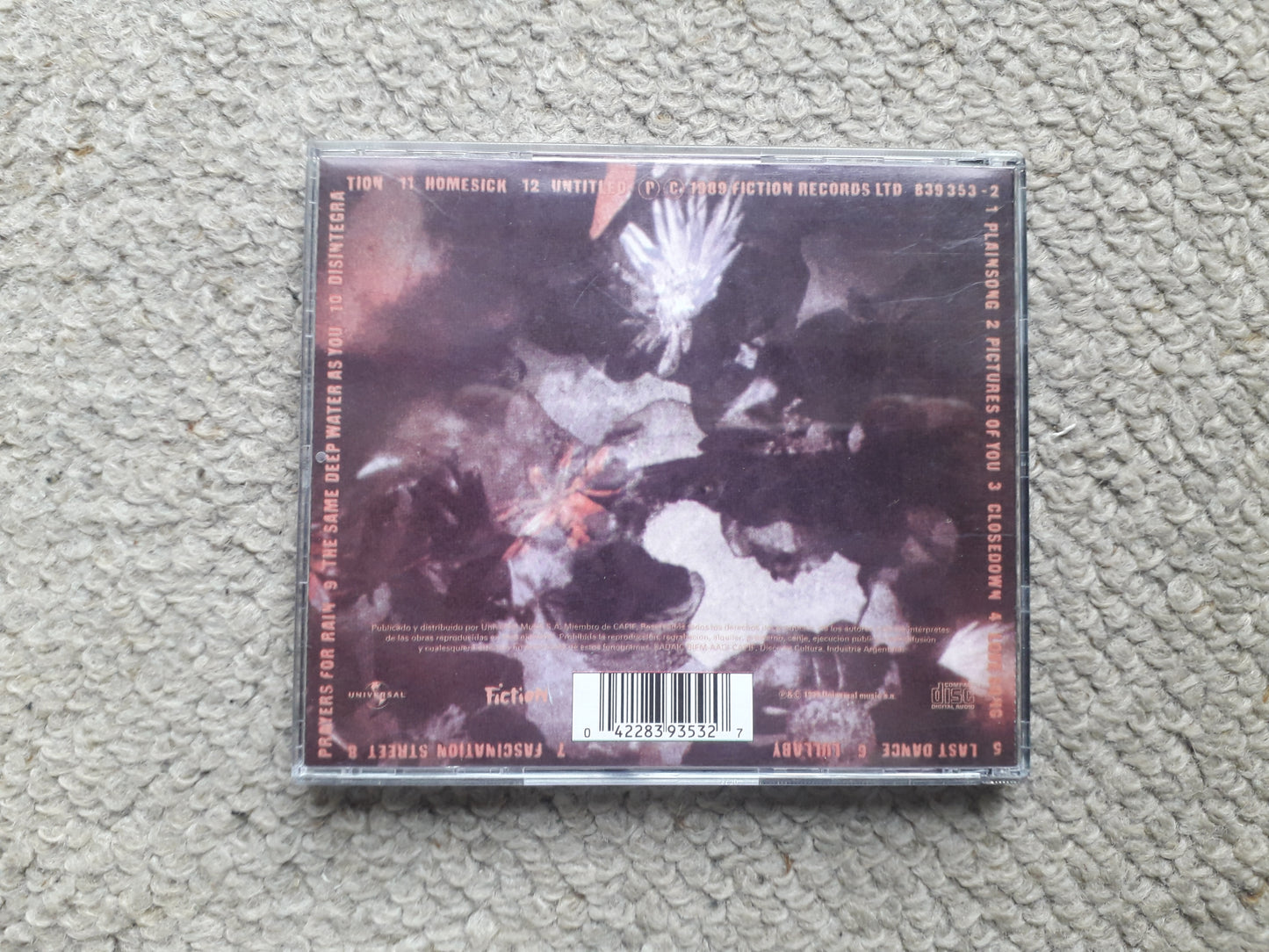 The Cure-Disintegration CD (839 353-2)