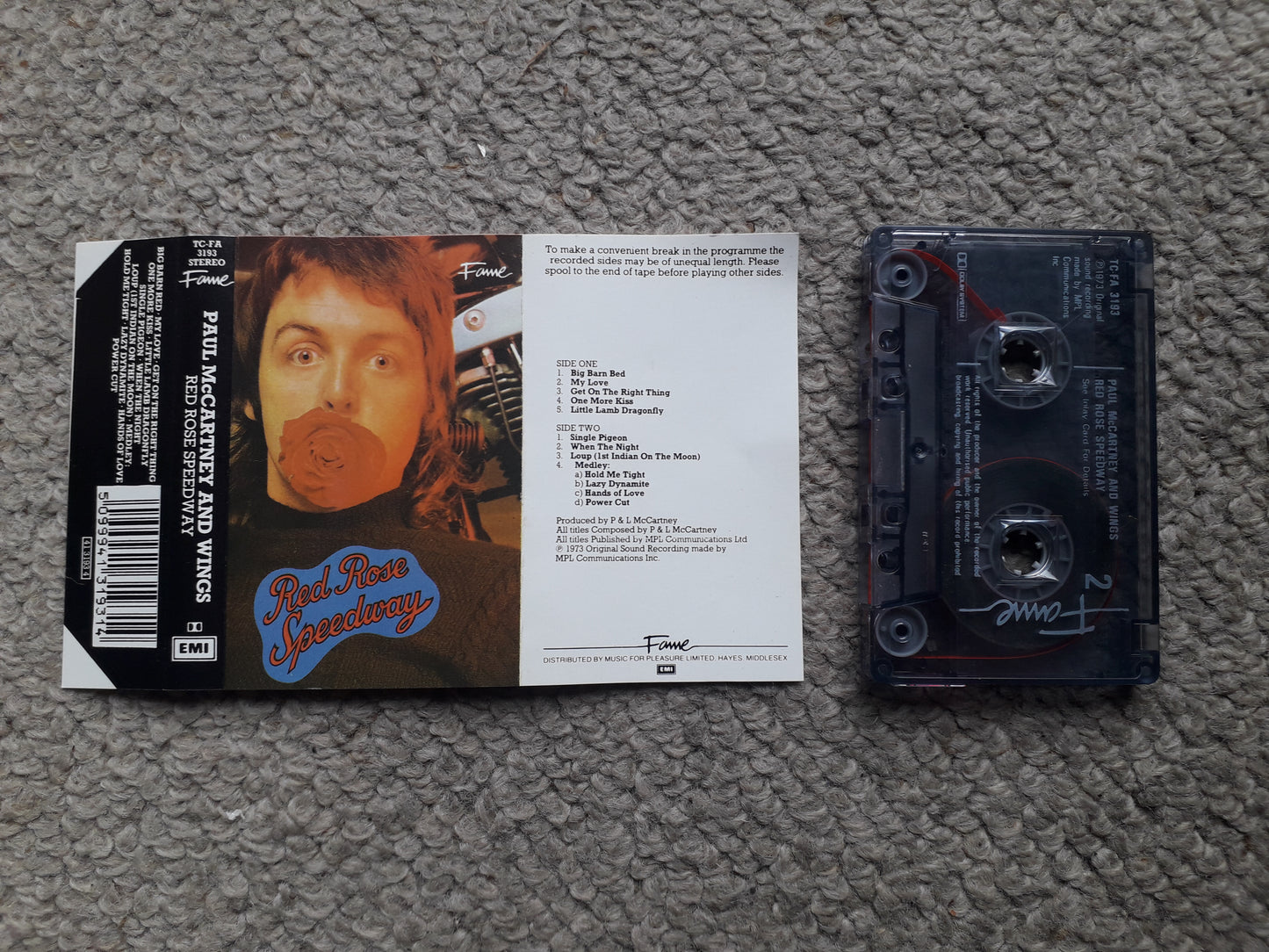 Paul McCartney & Wings-Red Rose Speedway Cassette (TC-FA3193)
