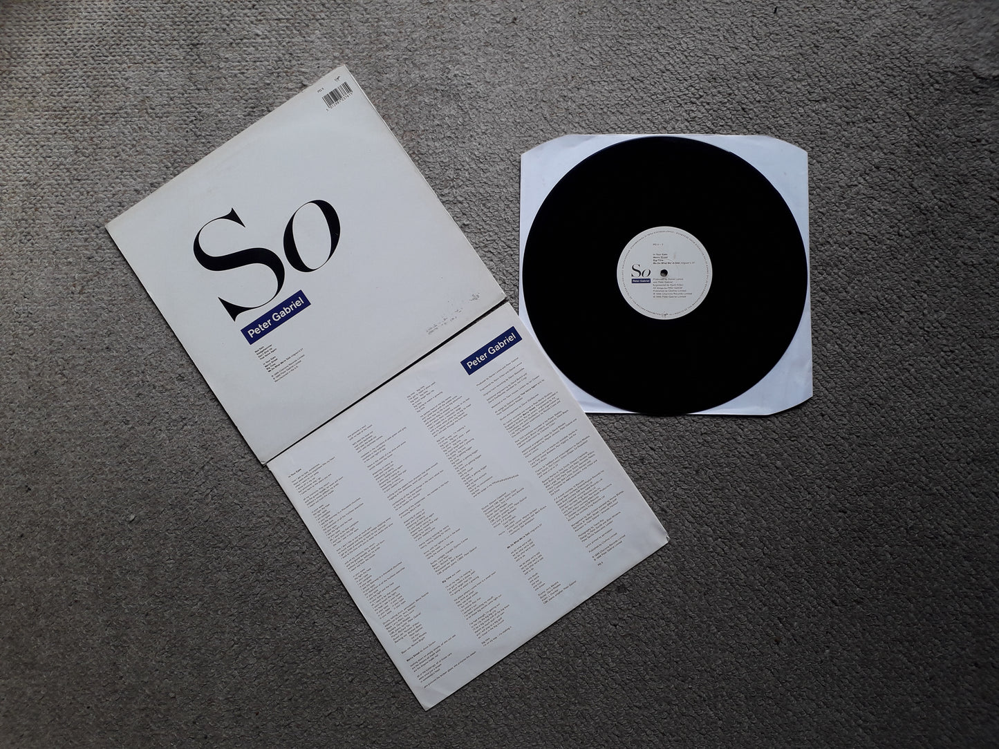 Peter Gabriel-So LP (PG5)