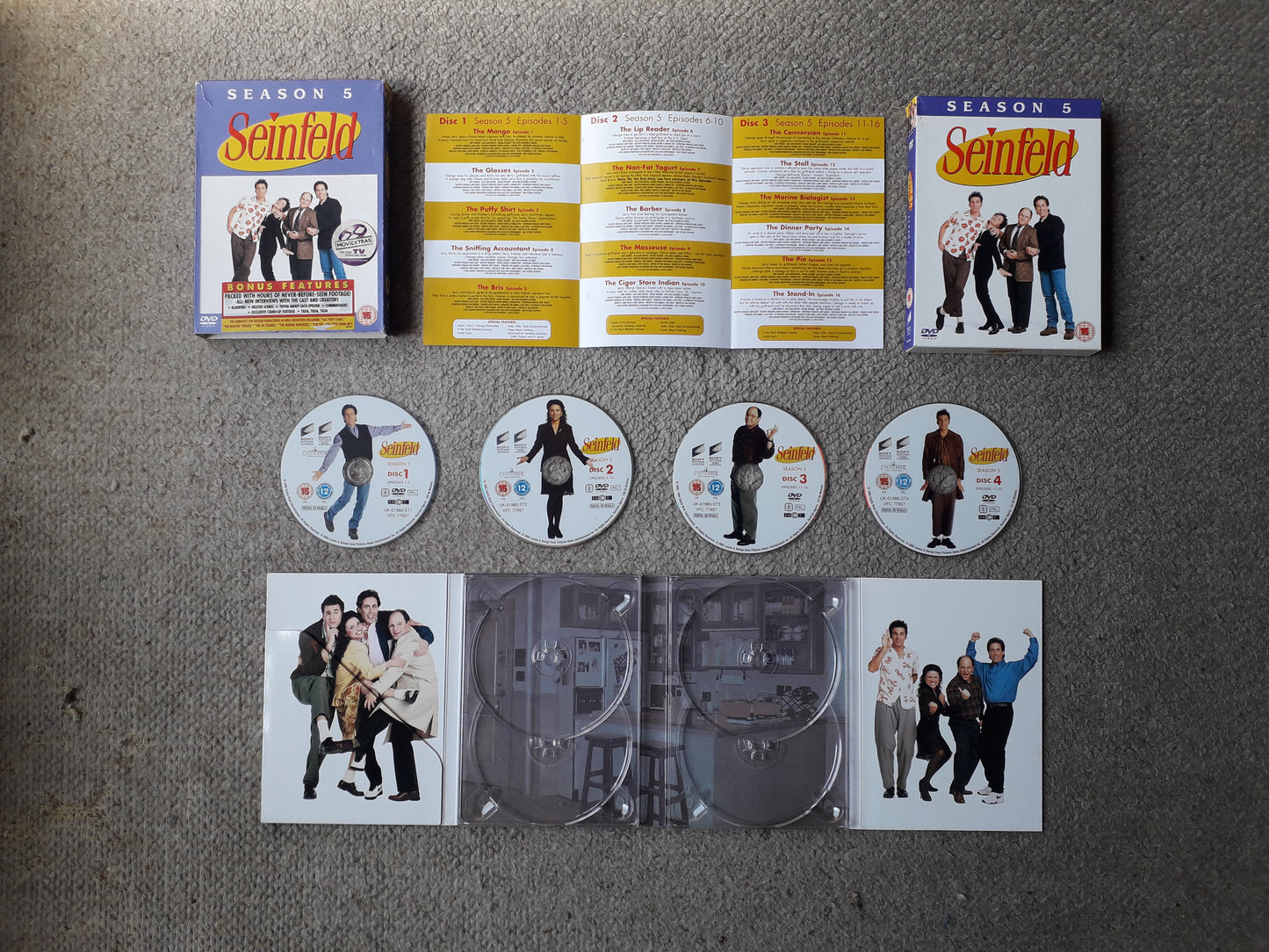 Seinfeld Series 5 Four X DVD Box Set