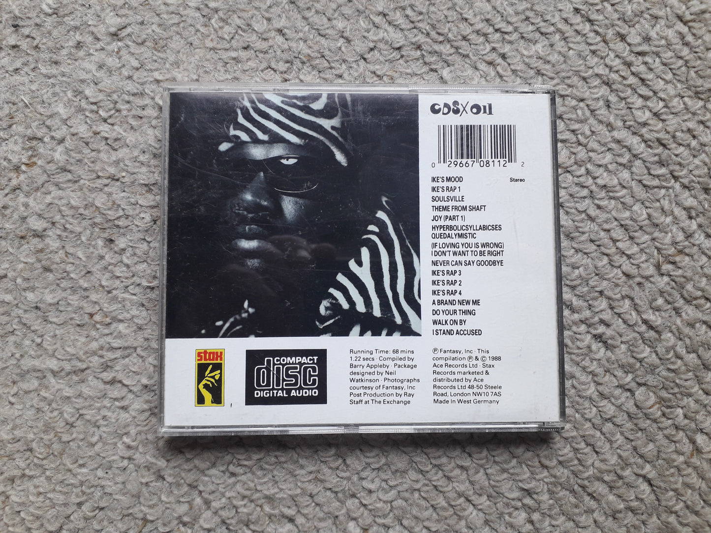 Isaac Hayes-Isaac's Moods, The Best Of Isaac Hayes CD (CDSX 011)
