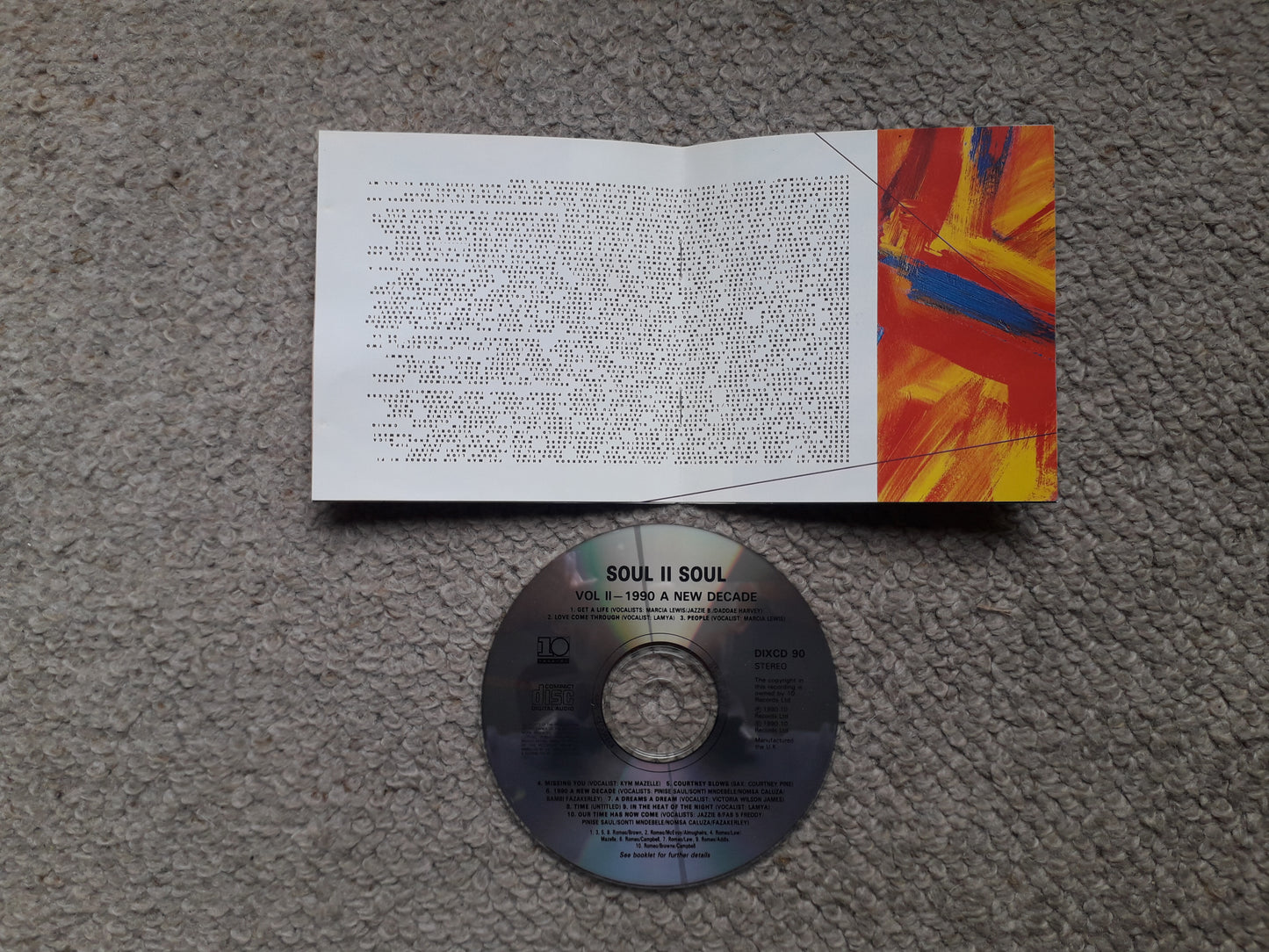 Soul II Soul-Vol II (A New Decade) CD (DIX CD 90)