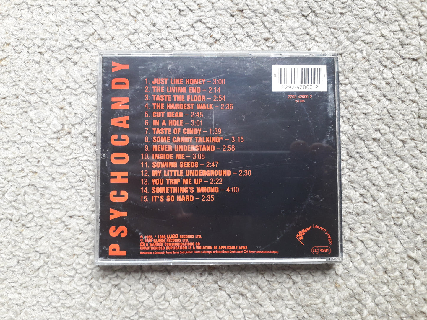 The Jesus And Mary Chain-Psychocandy CD (2292-42000-2)