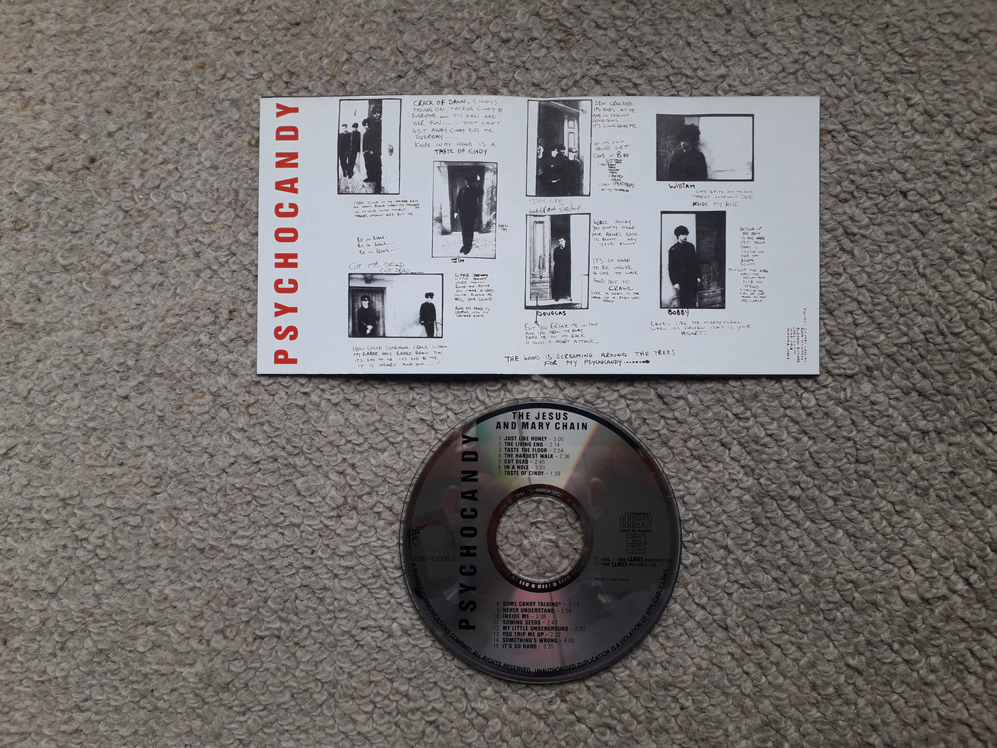 The Jesus And Mary Chain-Psychocandy CD (2292-42000-2)