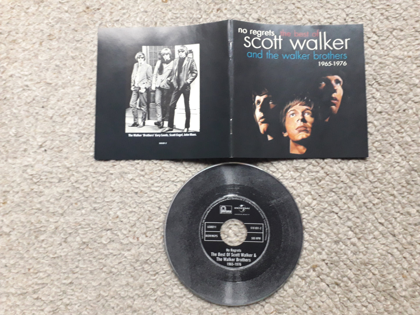 No Regrets-The Best Of Scott Walker & The Walker Brothers 1965-1976 CD (510 831-2)