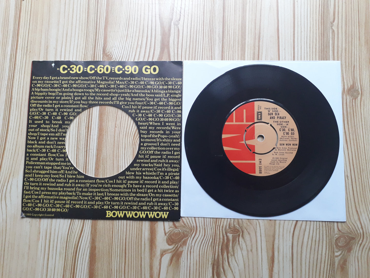 Bow Wow Wow- C·30 C·60 C·90 Go 7" + Sleeve EMI 5088)