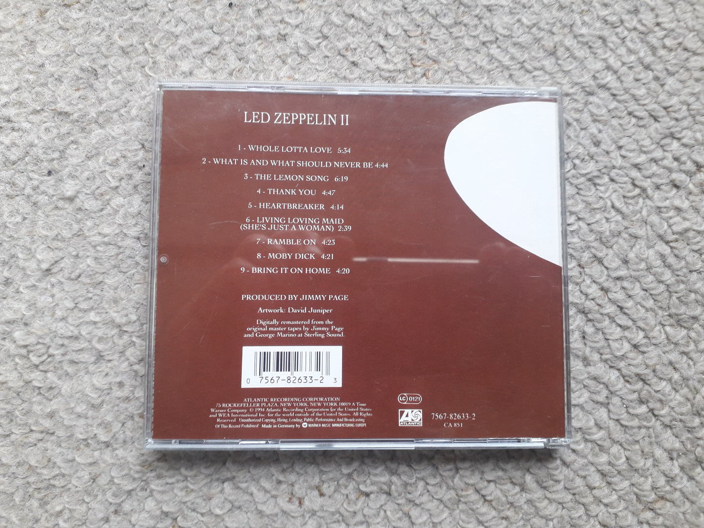 Led Zeppelin-Led Zeppelin II CD (7567-82633-2)