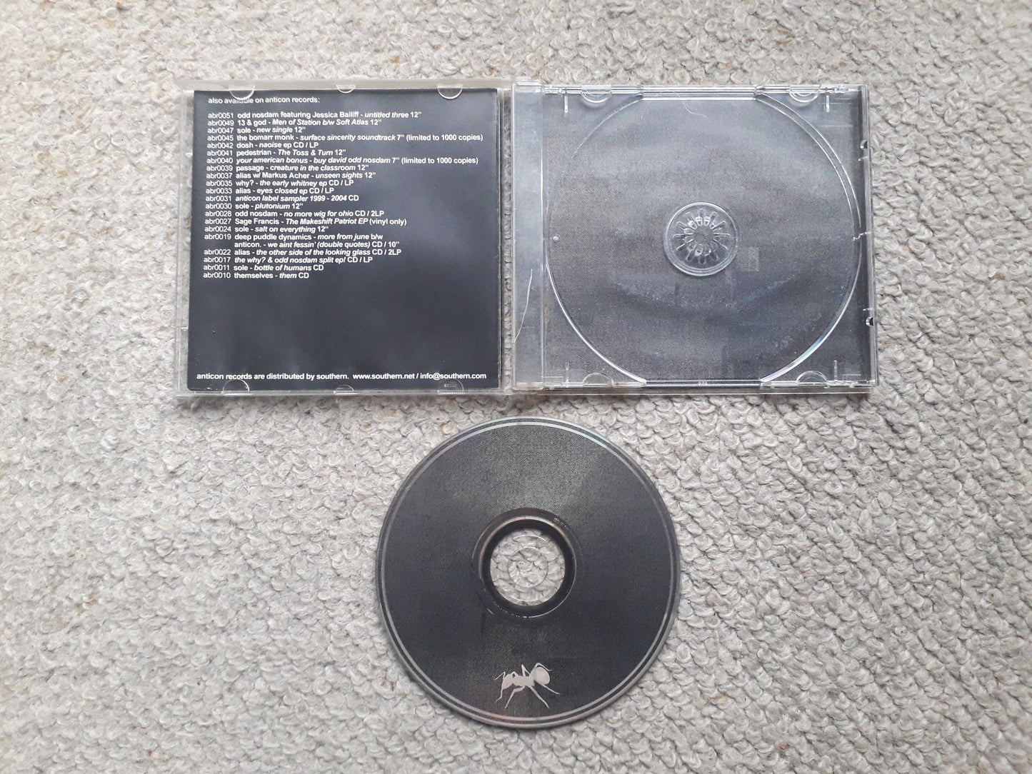 Various – Anticon Label Sampler: 1999 - 2004 CD (abr0031cd)