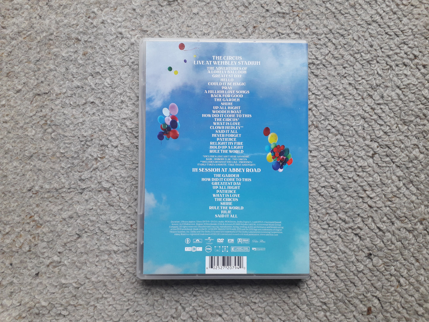 Take That –Take That Present The Circus Live Double DVD 06025272079-4(0)