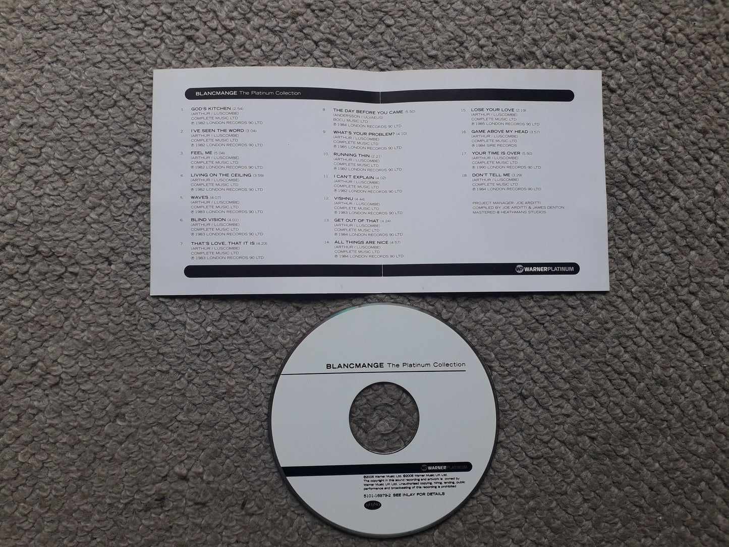 Blancmange-The Platinum Collection CD (5101-16979-2)