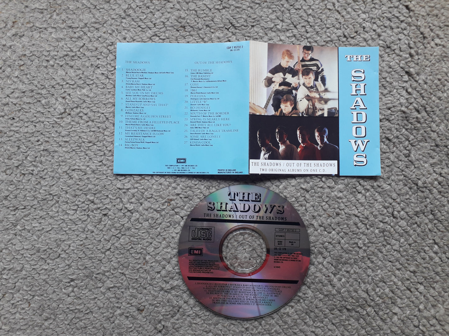 Shadows-The Shadows/Out Of The Shadows CD (CDP 7 95732 2)
