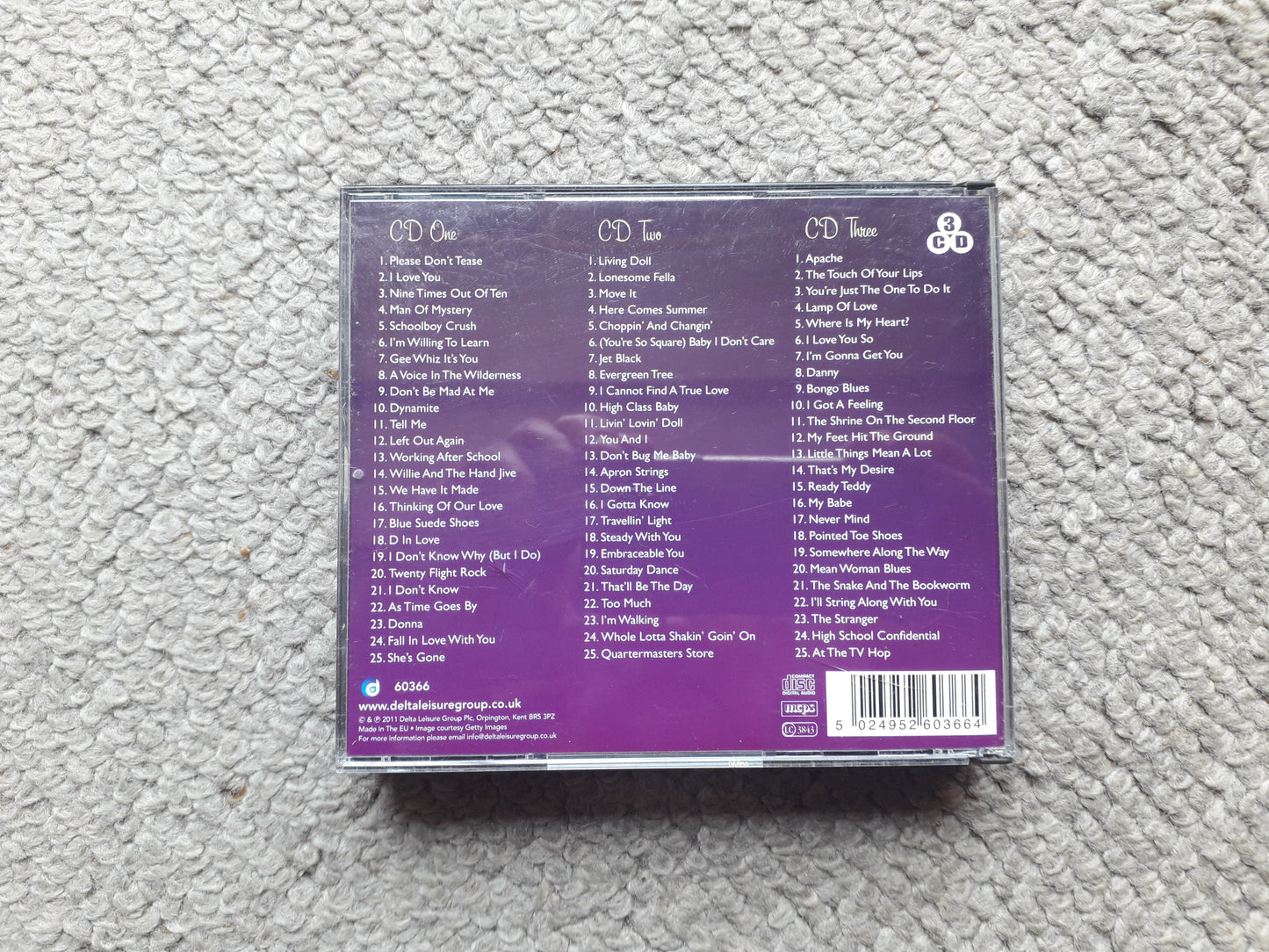 Cliff Richard & The Shadows – Move It The Best Of The Early Years 3 CD Box Set (60366)
