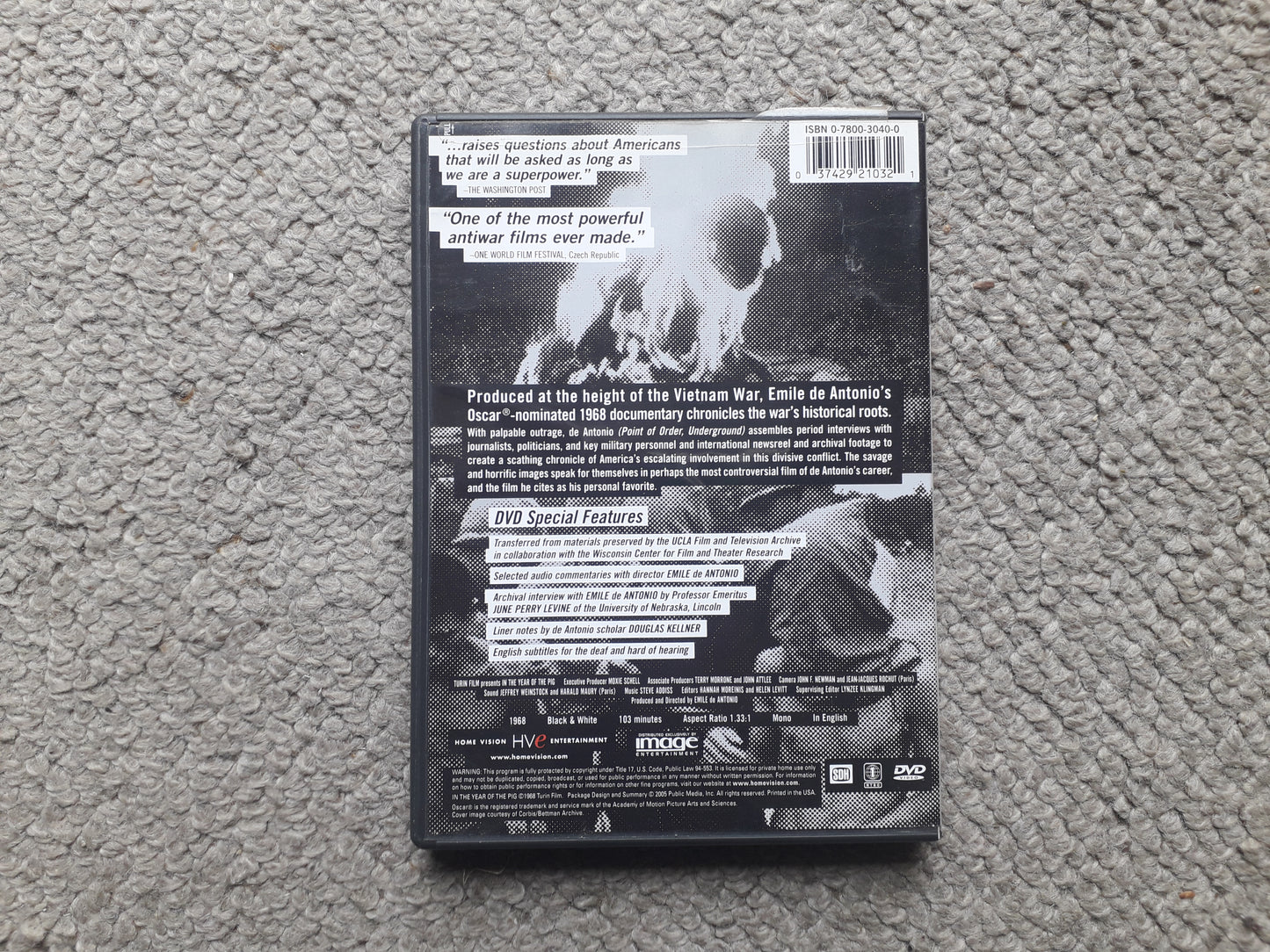 In The Year Of The Pig A Film By Emile De Antonio DVD (YEA 020) Region 1 Encoding/USA Import