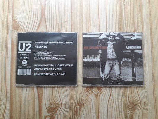 U2-When Love Comes To Town &Even Better Than The Real Thing Remixes CD EP's