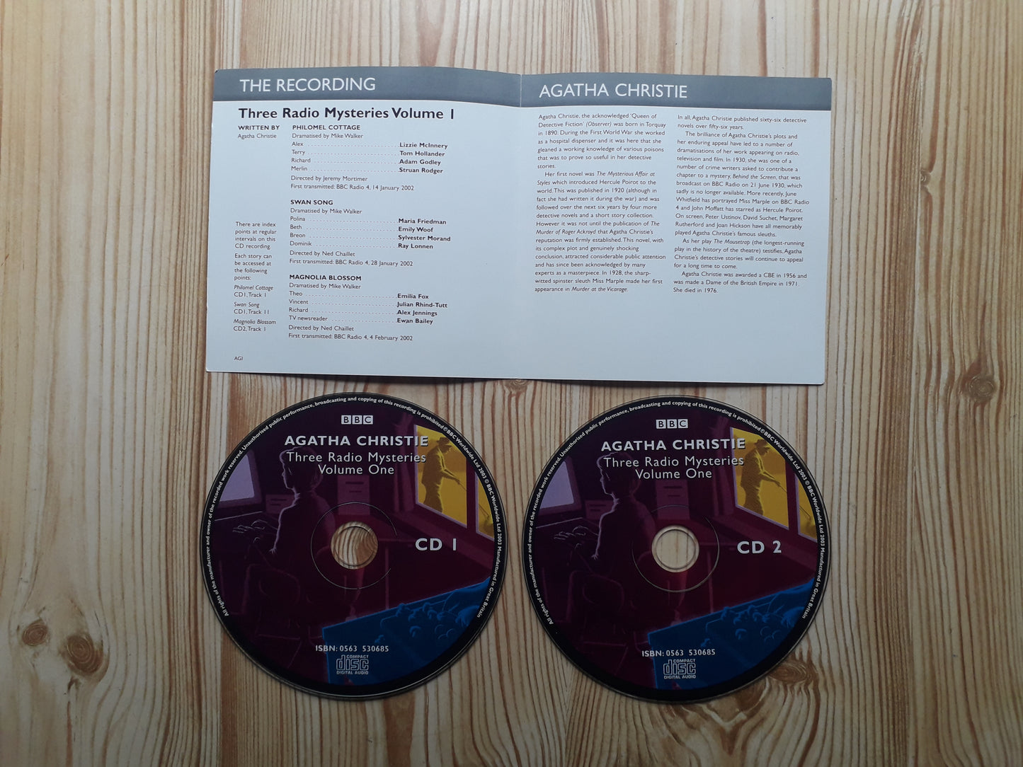 Agatha Christie–Three Radio Mysteries Volume One Dbl CD (BBC – 9780563530688)