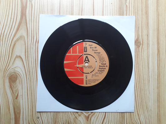 Yehudi Menuhin & Stéphane Grappell –Just One Of Those Things 7" Promo (EMI 2358)