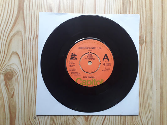 Glen Campbell–Rhinestone Cowboy 7" Promo (CL 15824)