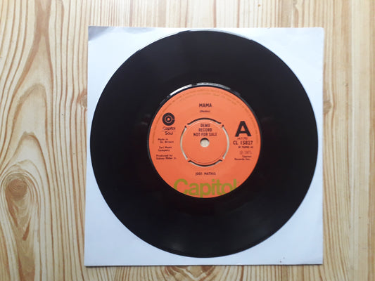 Jodi Mathis–Mama 7" Promo (CL 15827)