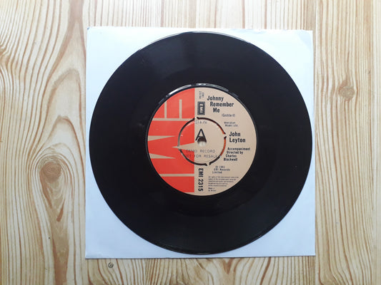 John Leyton –Johnny Remember Me 7" Promo Reissue (EMI 2315)