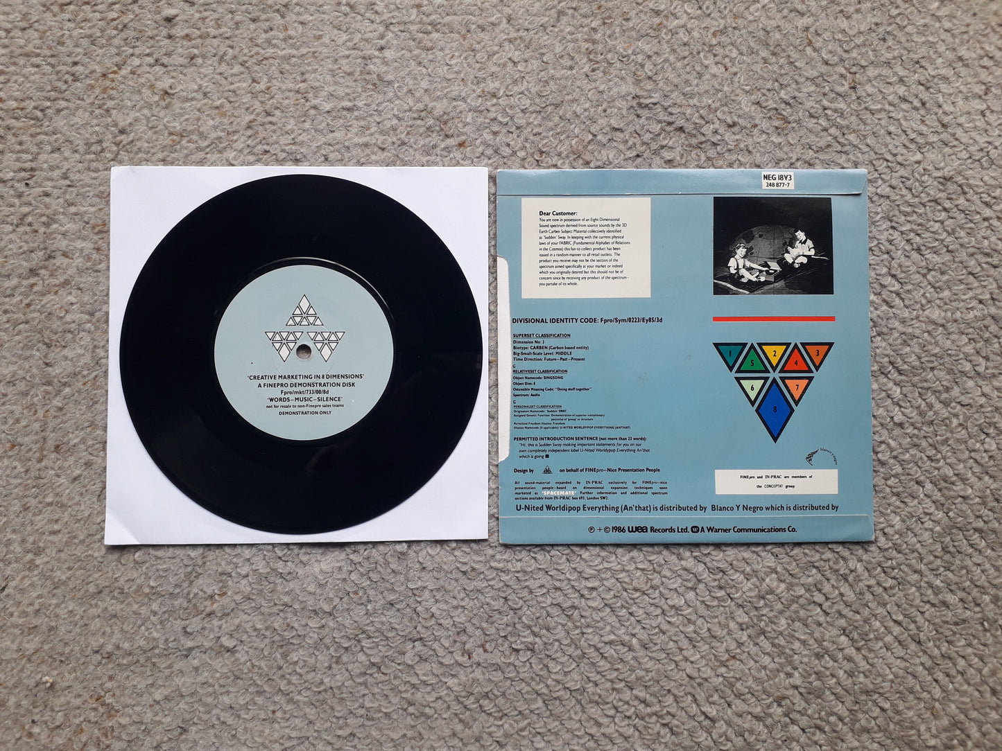 Sudden Sway-Sing Song 7" (NEG 18V3)