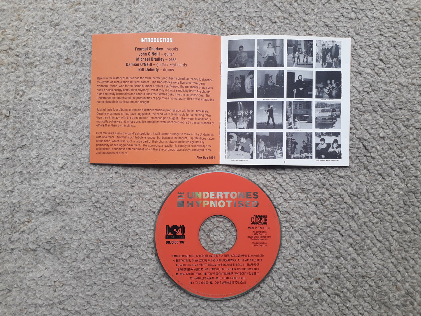 Undertones-Hypnotised CD (DOJO CD 192)