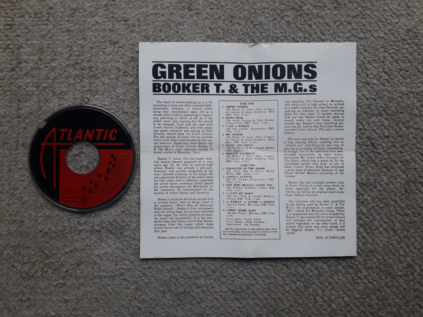 Booker T. & The M.G.s-Green Onions CD (7567-82255-2)