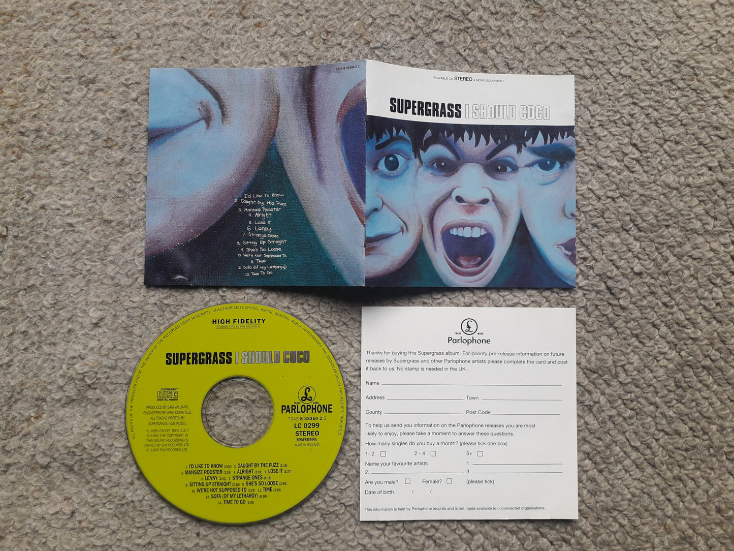 Supergrass-I Should Coco CD (7243 833350 2 2)