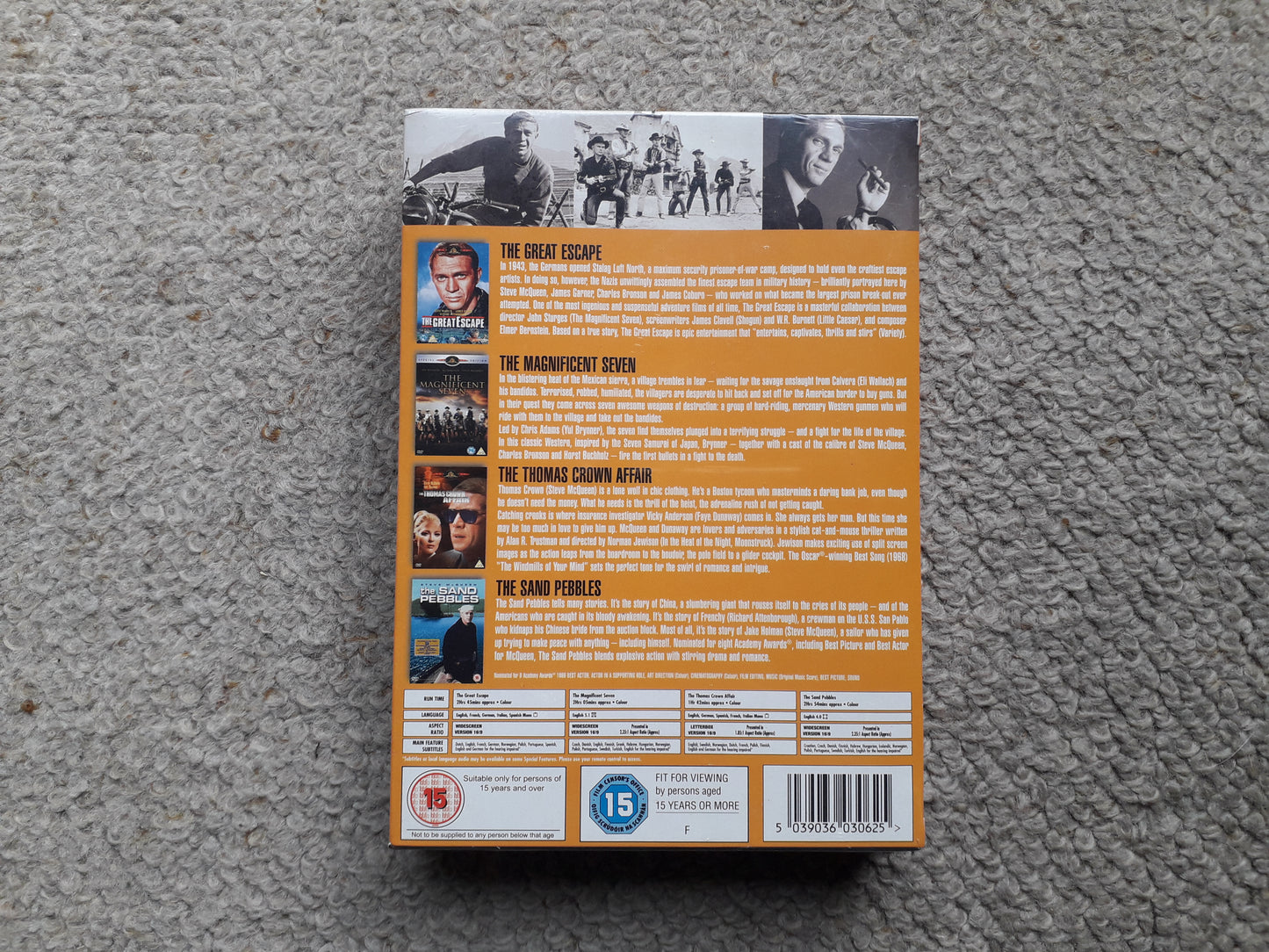 Steve McQueen Collection DVD Box Set New/Unopened