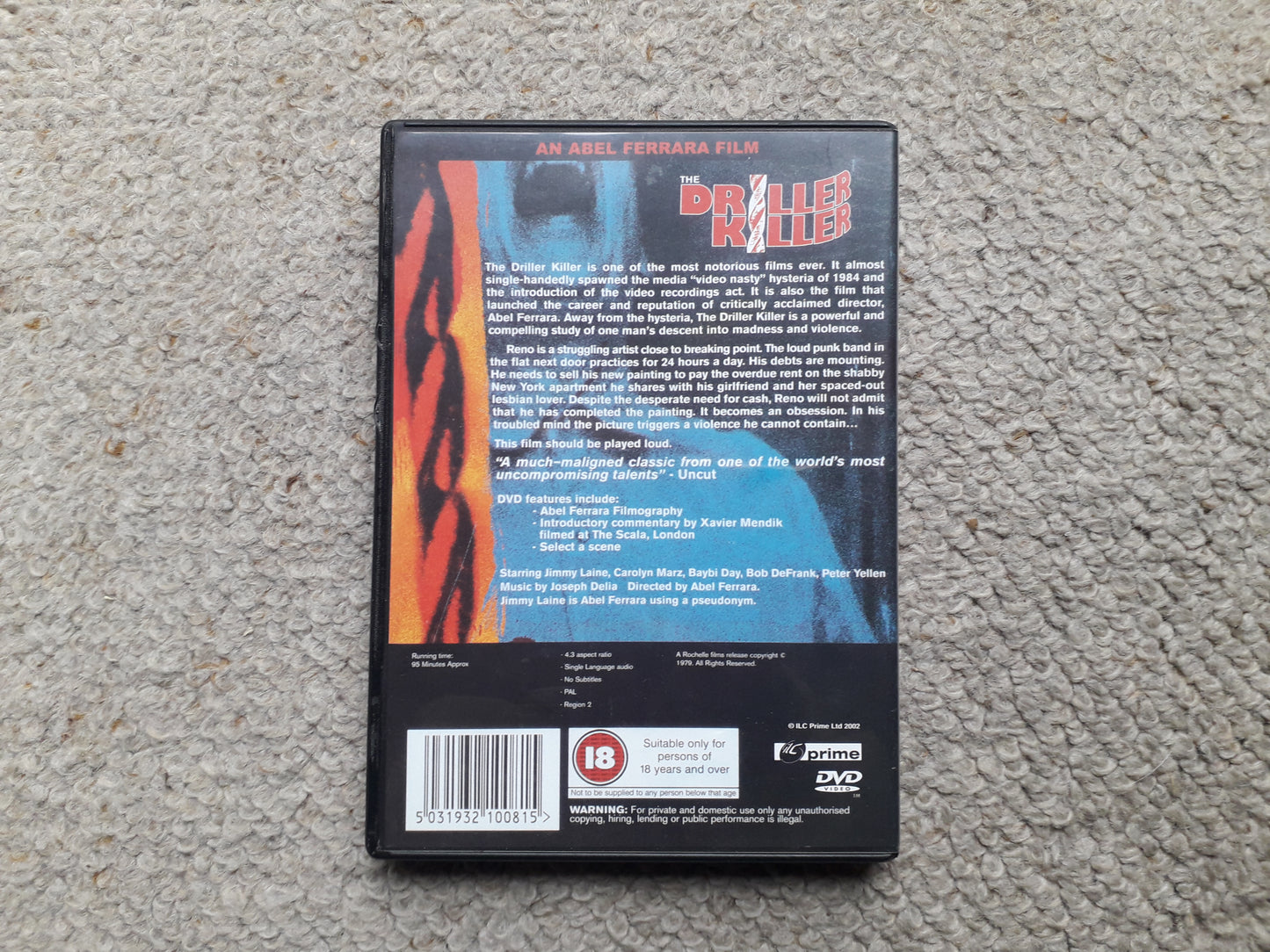 The Driller Killer DVD (An Abel Ferrara Film)