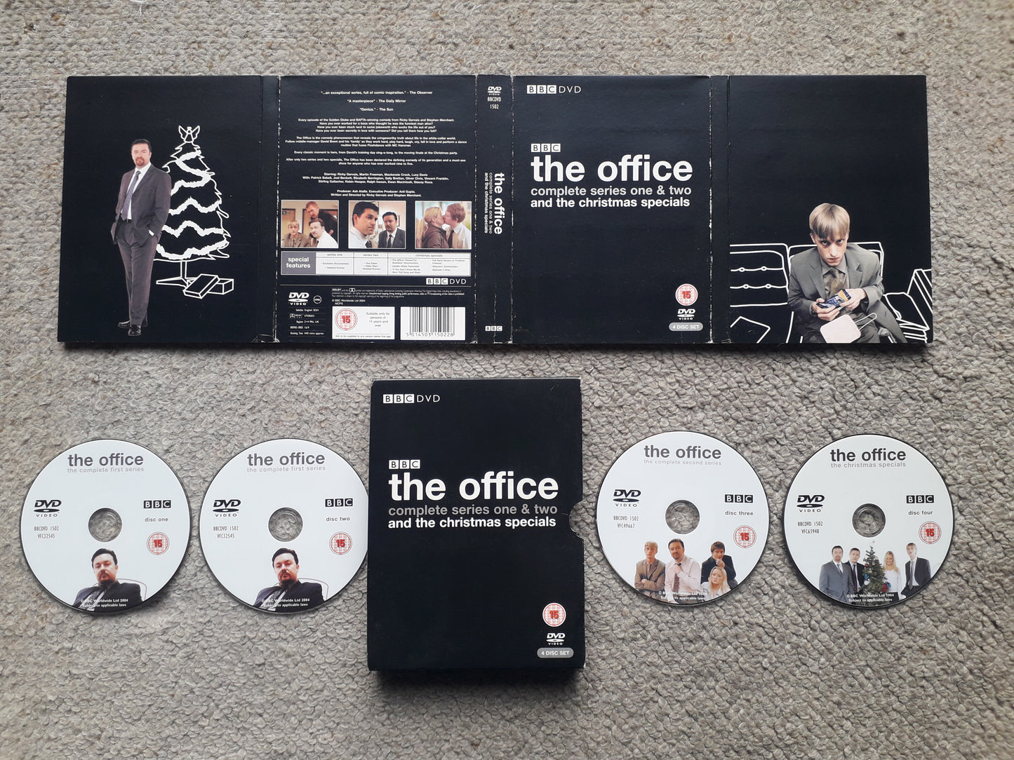 The Office Complete Series 1 & 2 and The Christmas Specials Four DVD Set