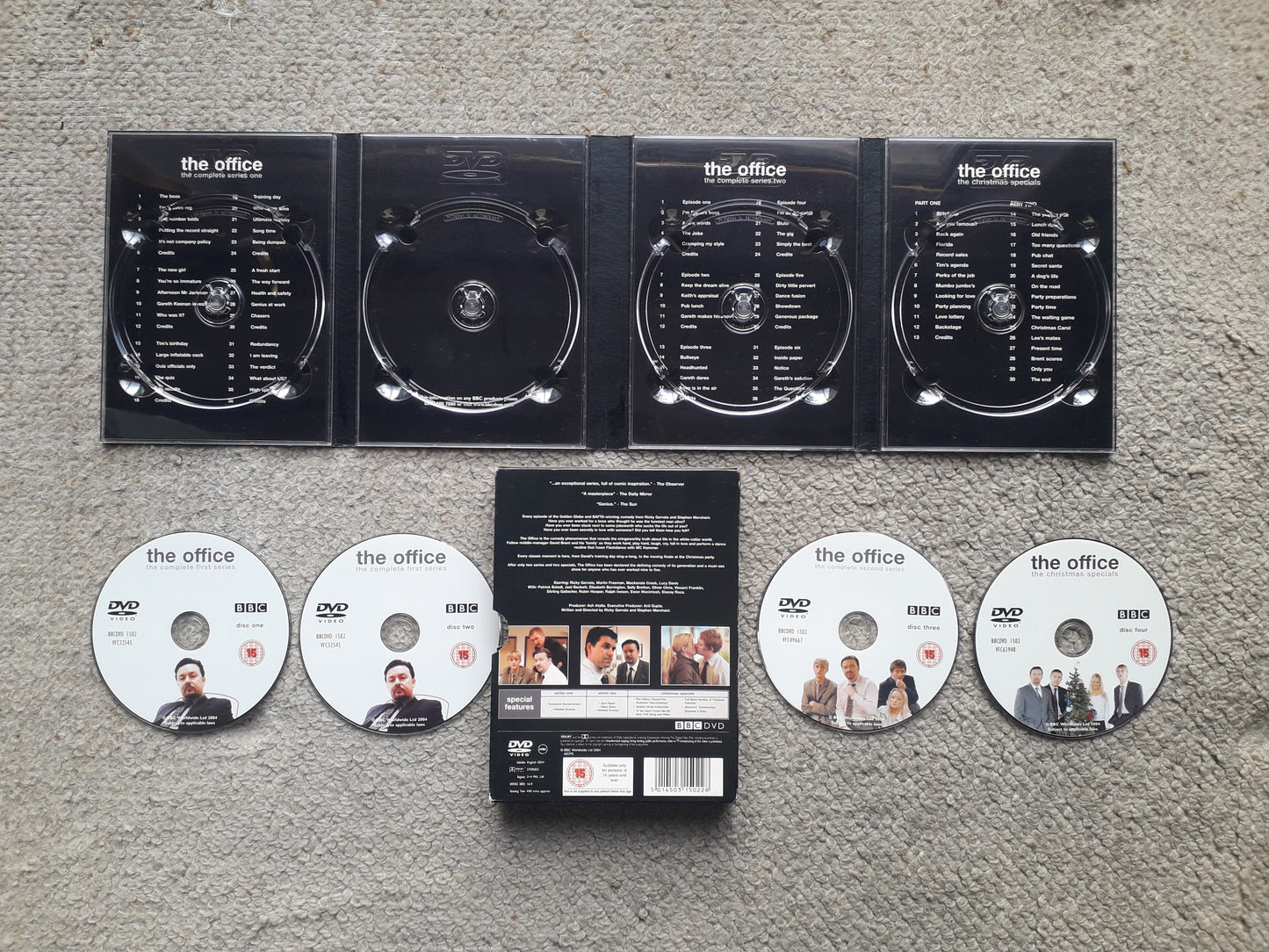The Office Complete Series 1 & 2 and The Christmas Specials Four DVD Set