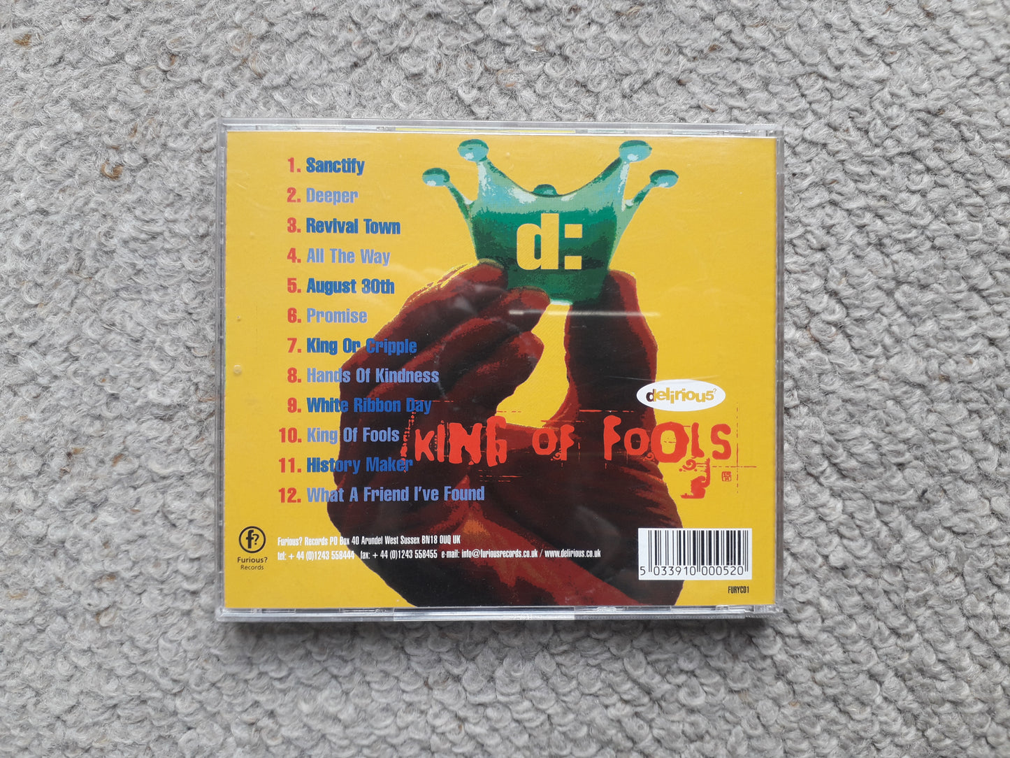 Delirious?-King Of Fools CD (FURYCD1)