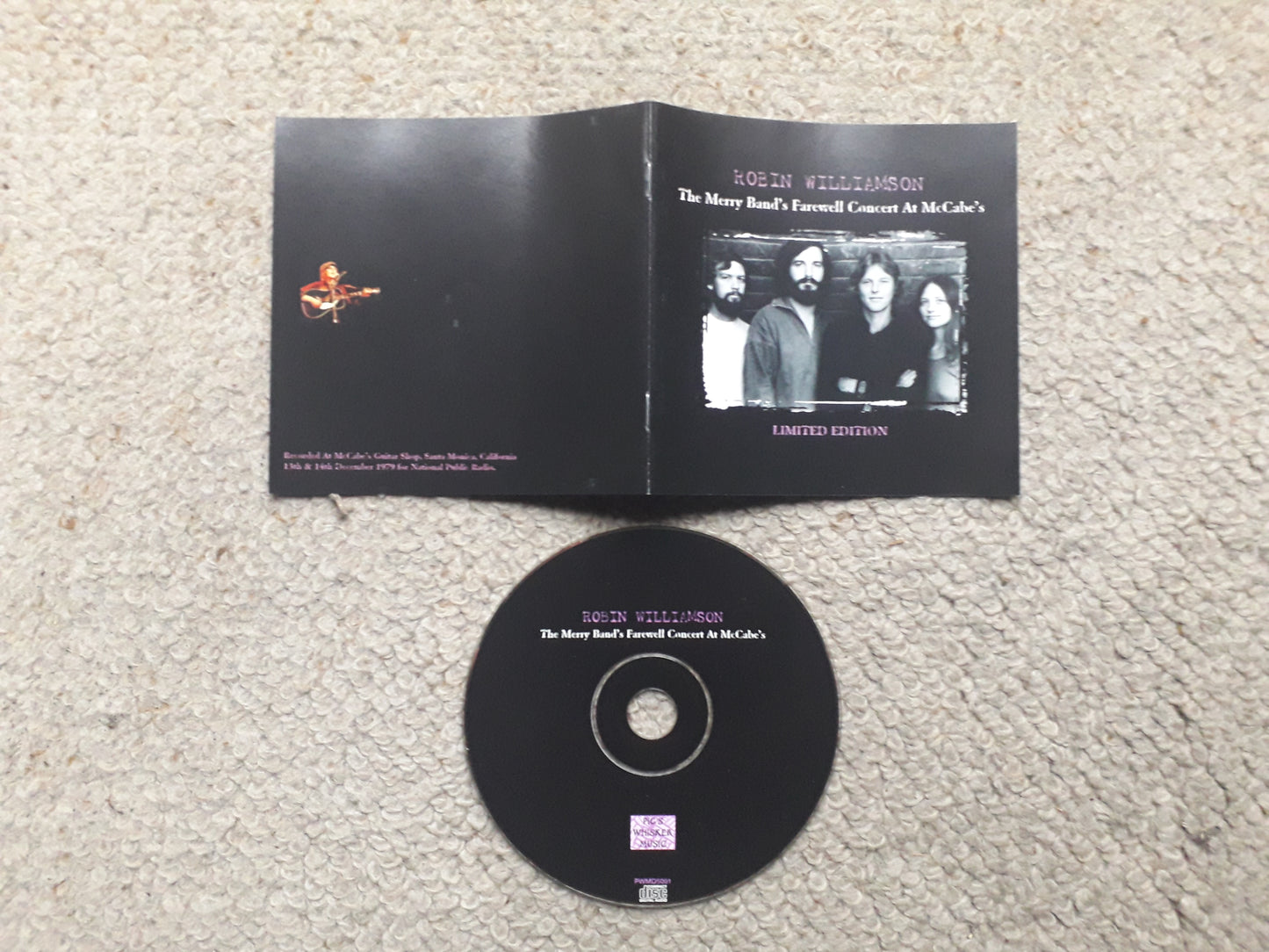 Robin Williamson-The Merry Band's Farewell Concert At McCabe's CD (PWMD5001)