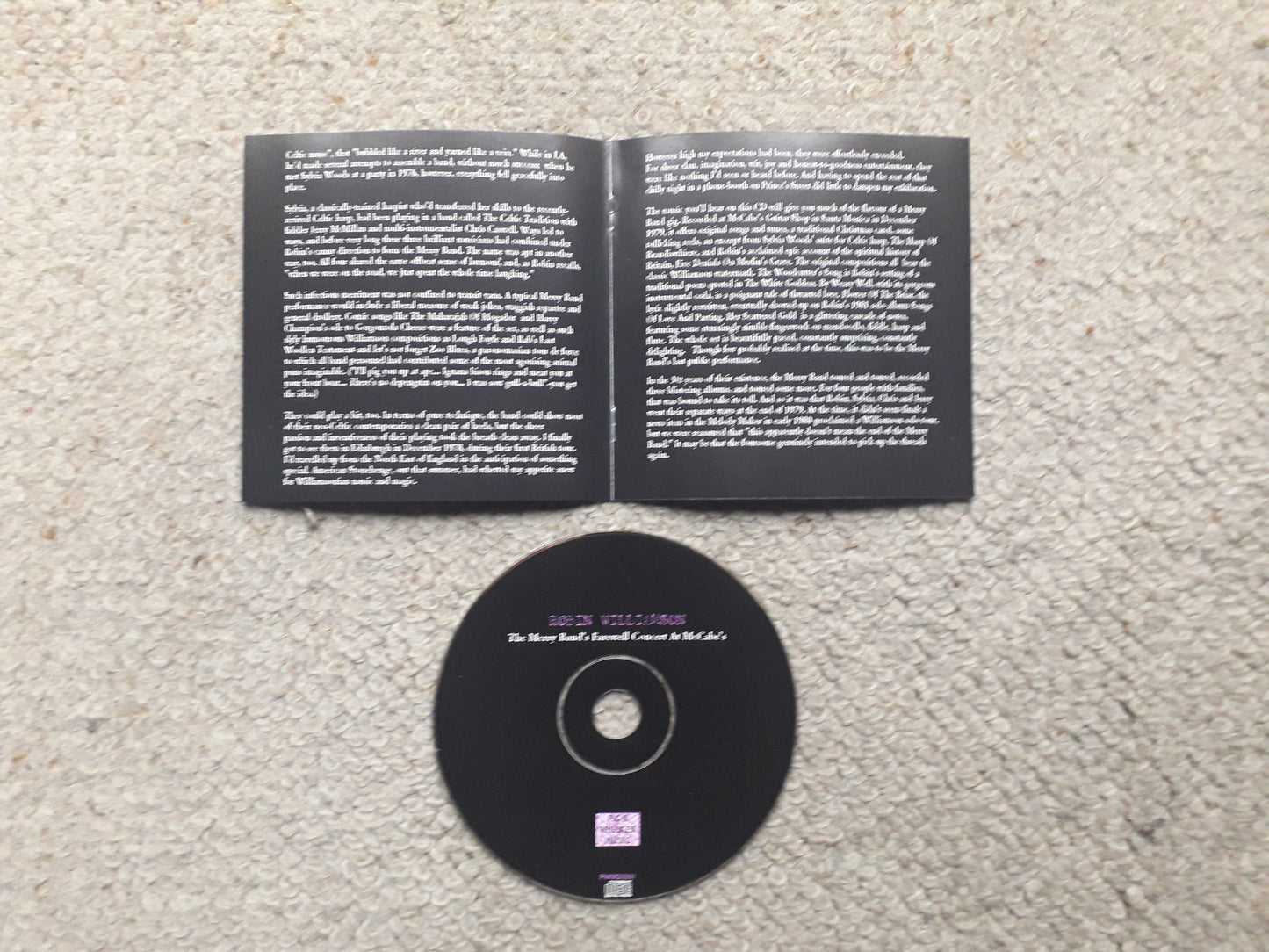 Robin Williamson-The Merry Band's Farewell Concert At McCabe's CD (PWMD5001)