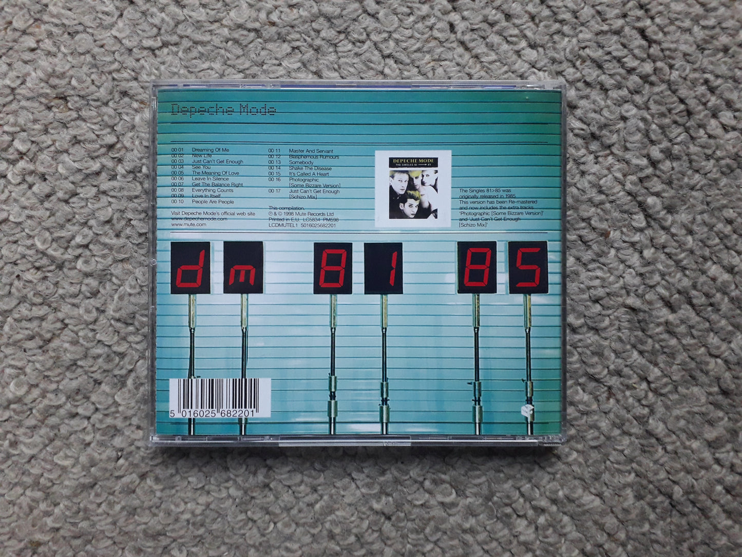 Depeche Mode-The Singles 81-85 CD (LCDMUTEL1)