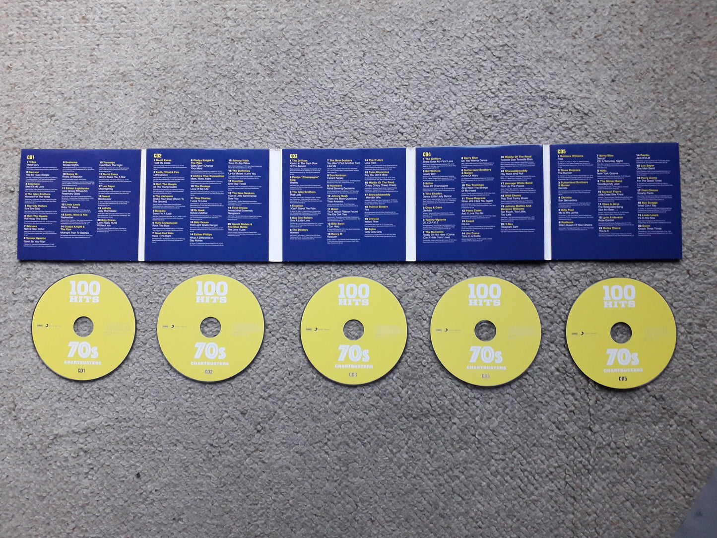 Various-100 Hits 70s Chartbusters 5CD Set (DMGN 100 117)