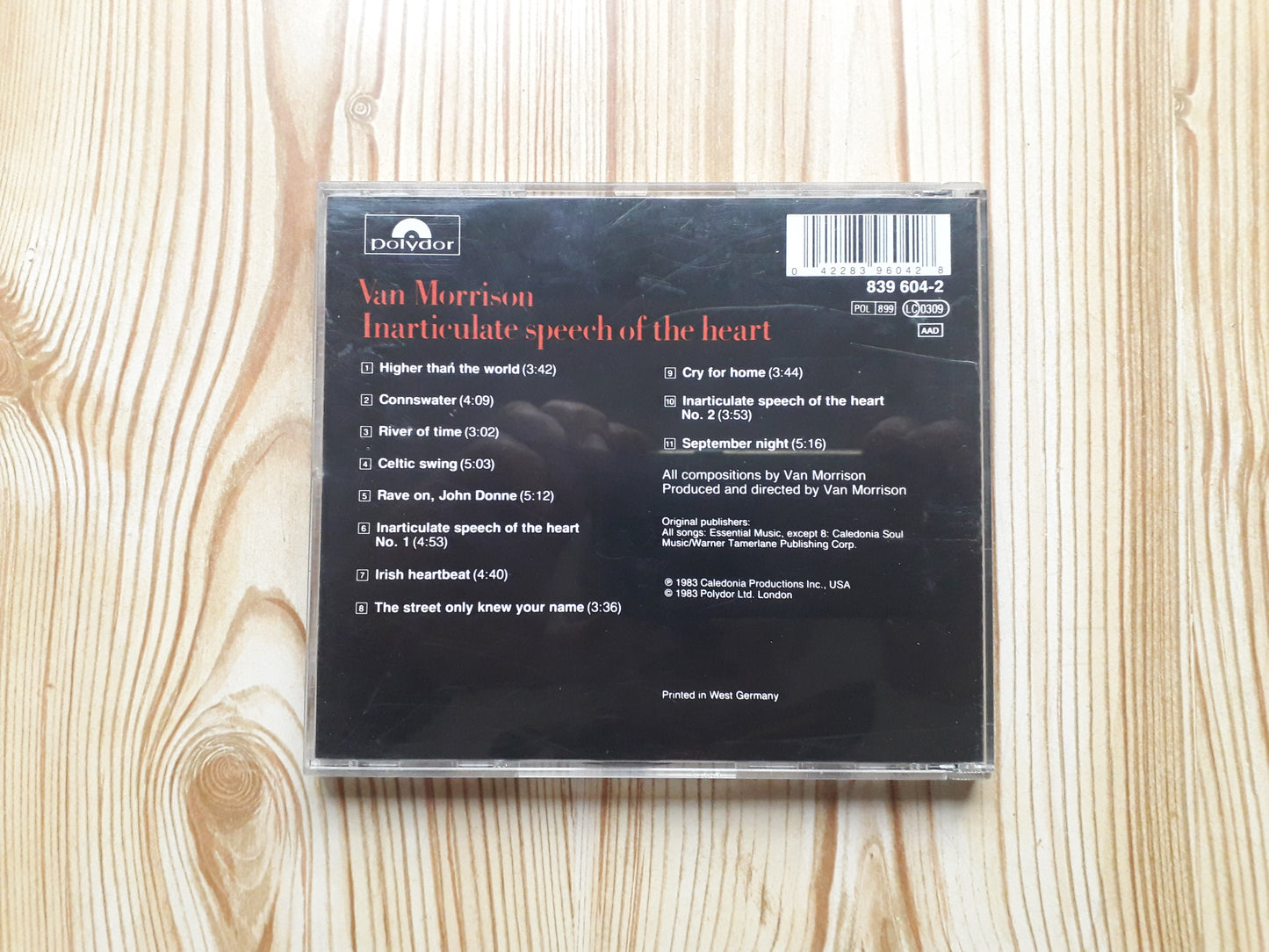 Van Morrison-Inarticulate Speech Of The Heart CD (839 604-2)