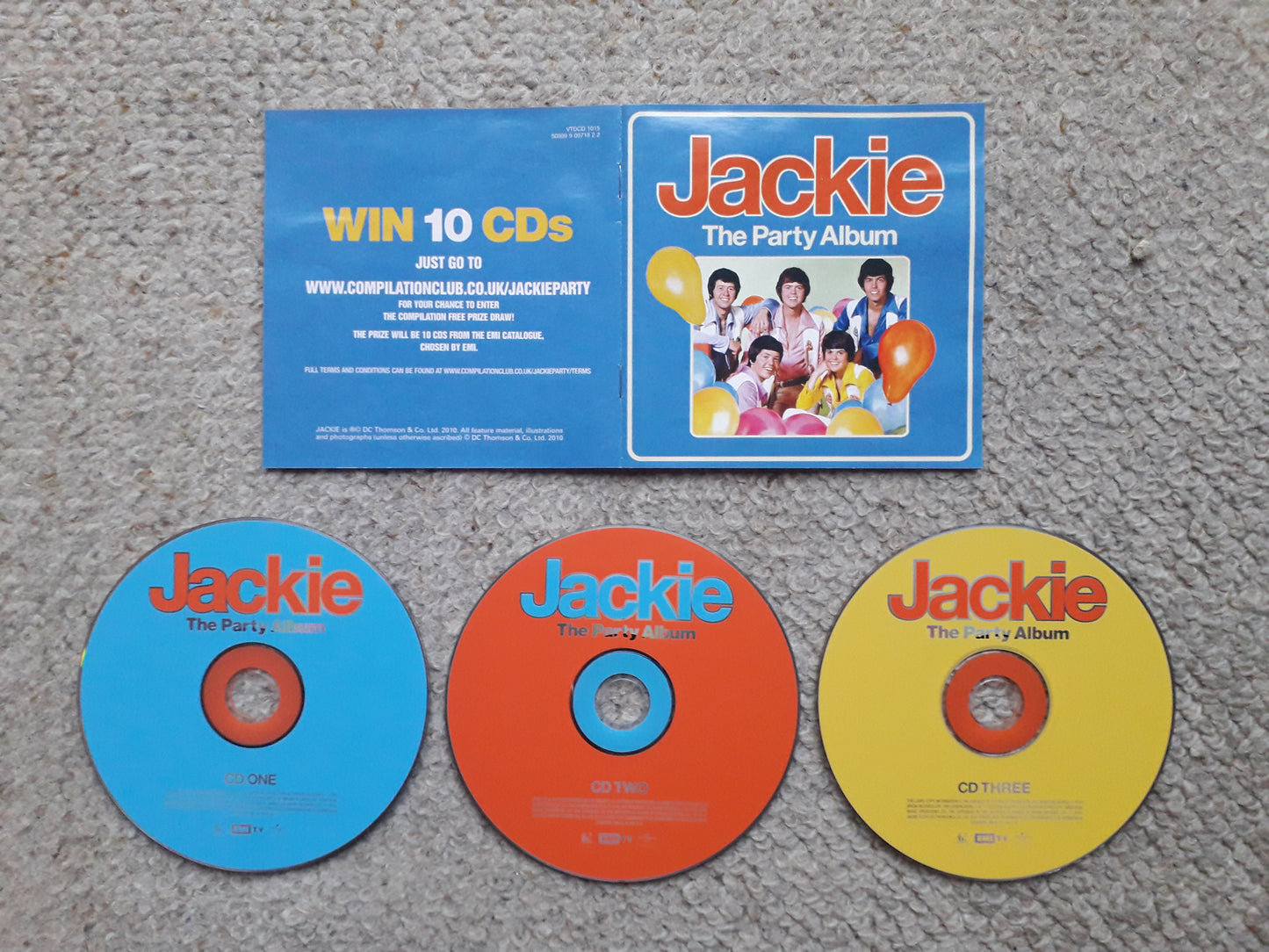 Various-Jackie-The Party Album 3 x CD's (VTDCD1015)