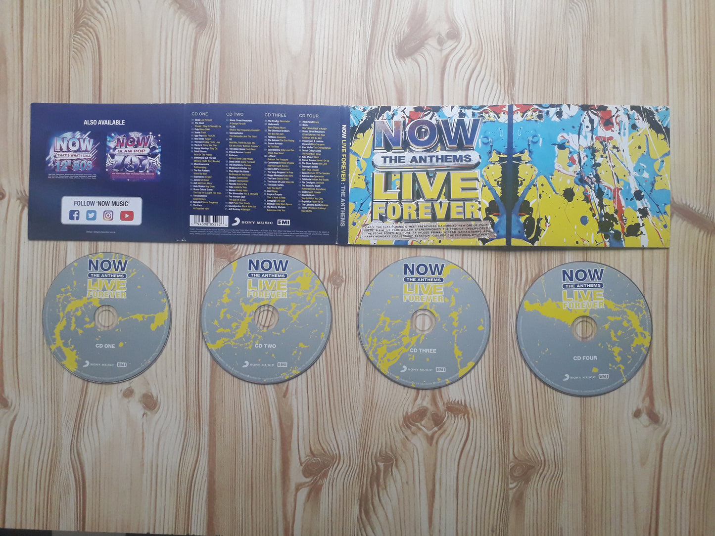 Various-Now The Anthems Live Forever 4 X CD Set (CDNNNOW111)