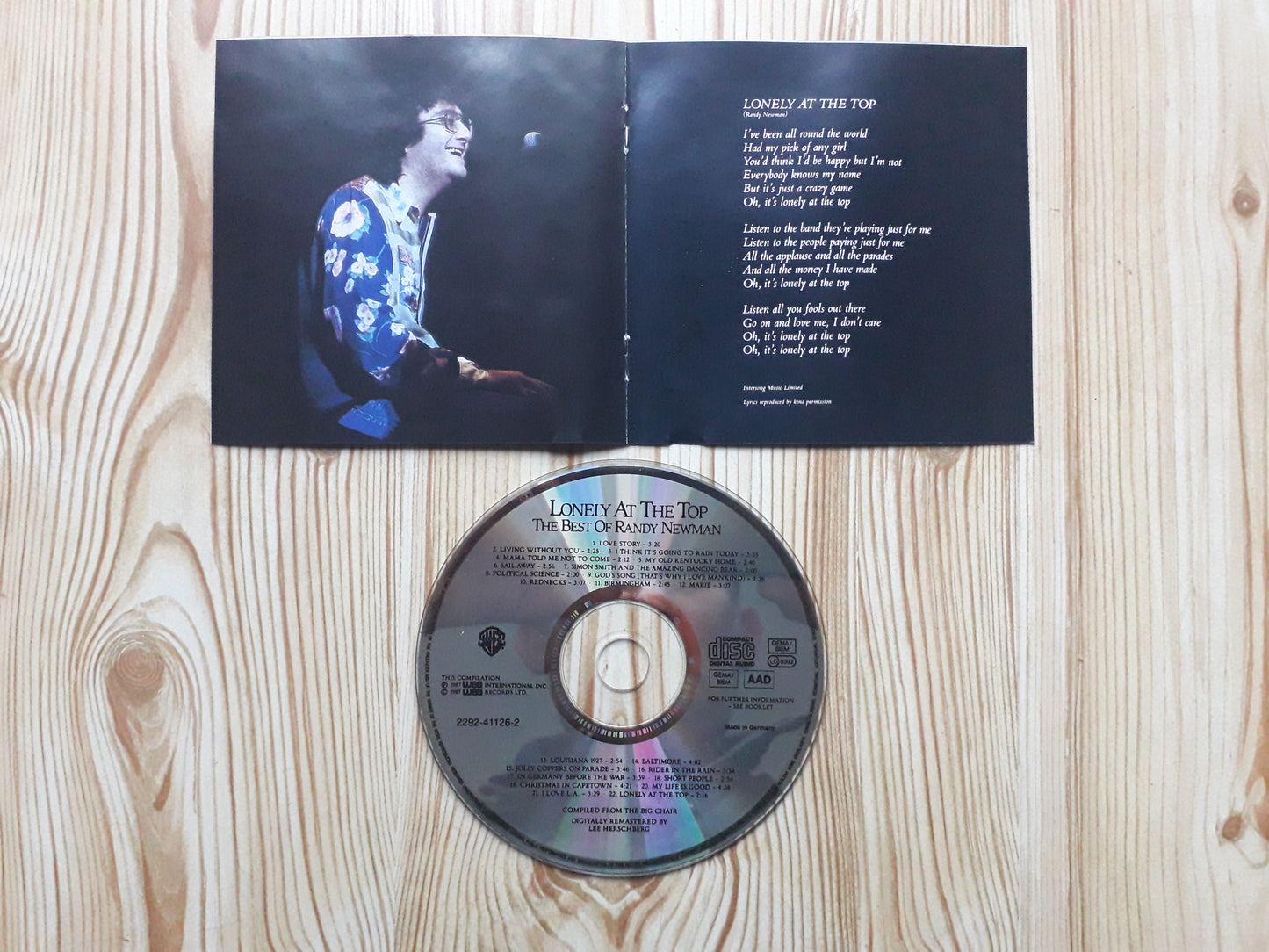 Randy Newman-Lonely At The Top (The Best Of Randy Newman) CD (2292-41126-2)