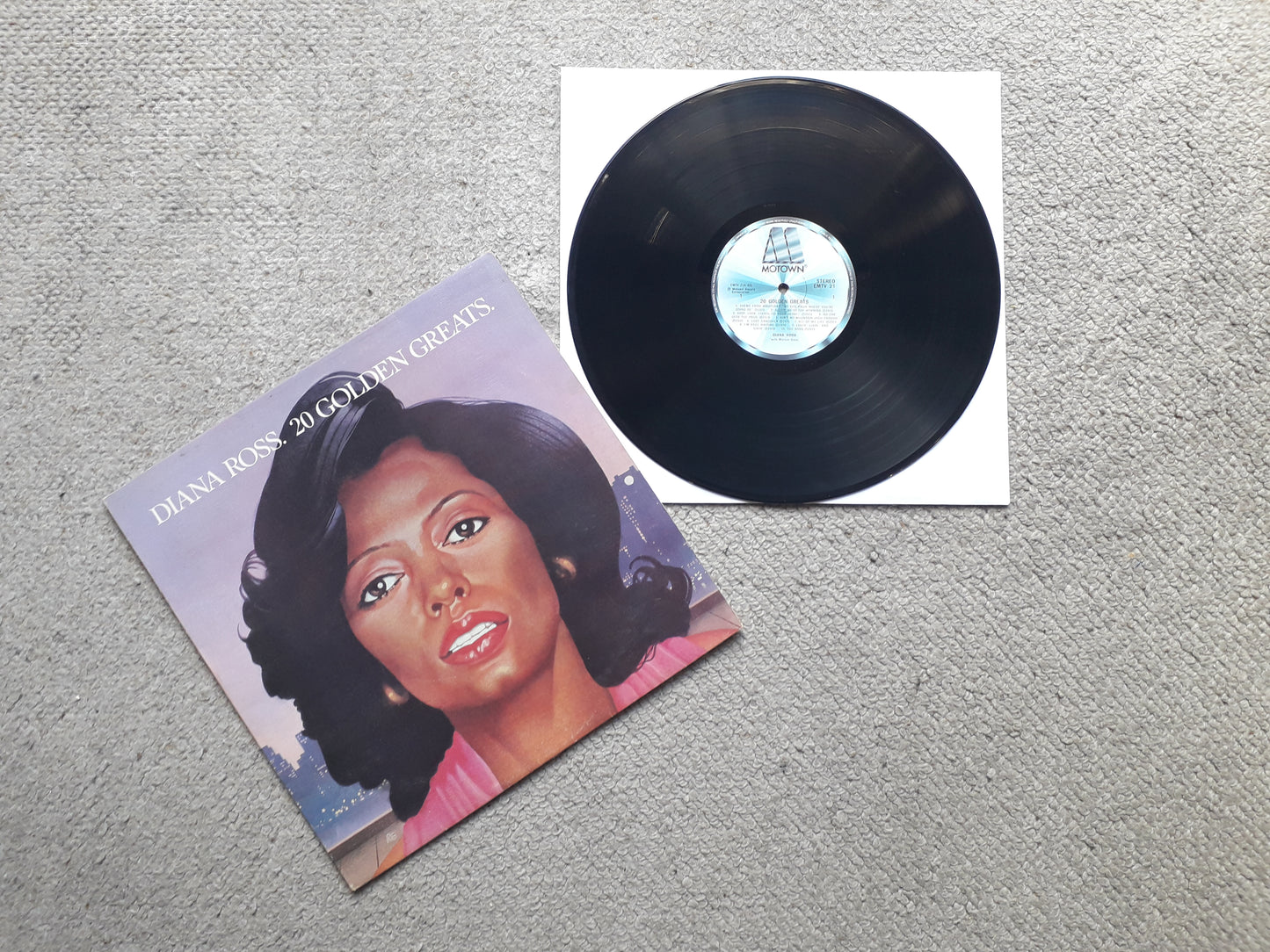 Diana Ross-20 Golden Greats LP (EMTV 21 Textured)